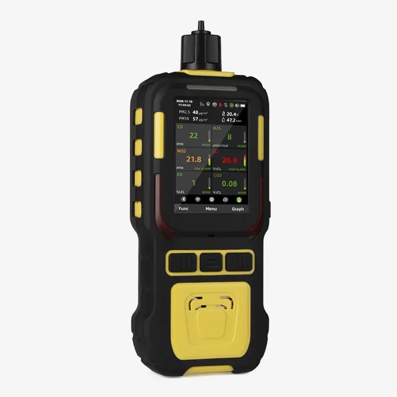 MG-K600M | Monitor de Hasta 6 Gases con Bomba Motorizada, Registro de Datos, GPS, PM2,5 PM10