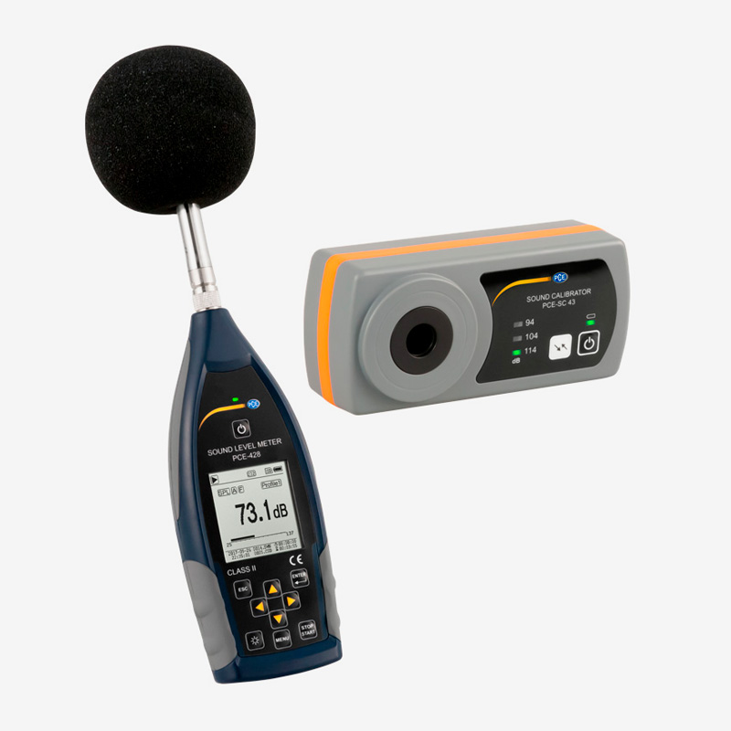 PCE 428-Kit-N | Sonómetro Integrador con Calibrador Acústico Clase 2