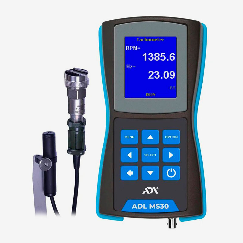 Adelix ADL-MS30 | Analizador de Vibración, Temperatura, Tacómetro, FFT