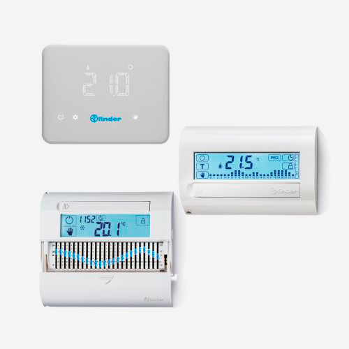 Finder Serie 1C | Termostato y Cronotermostato de Pared