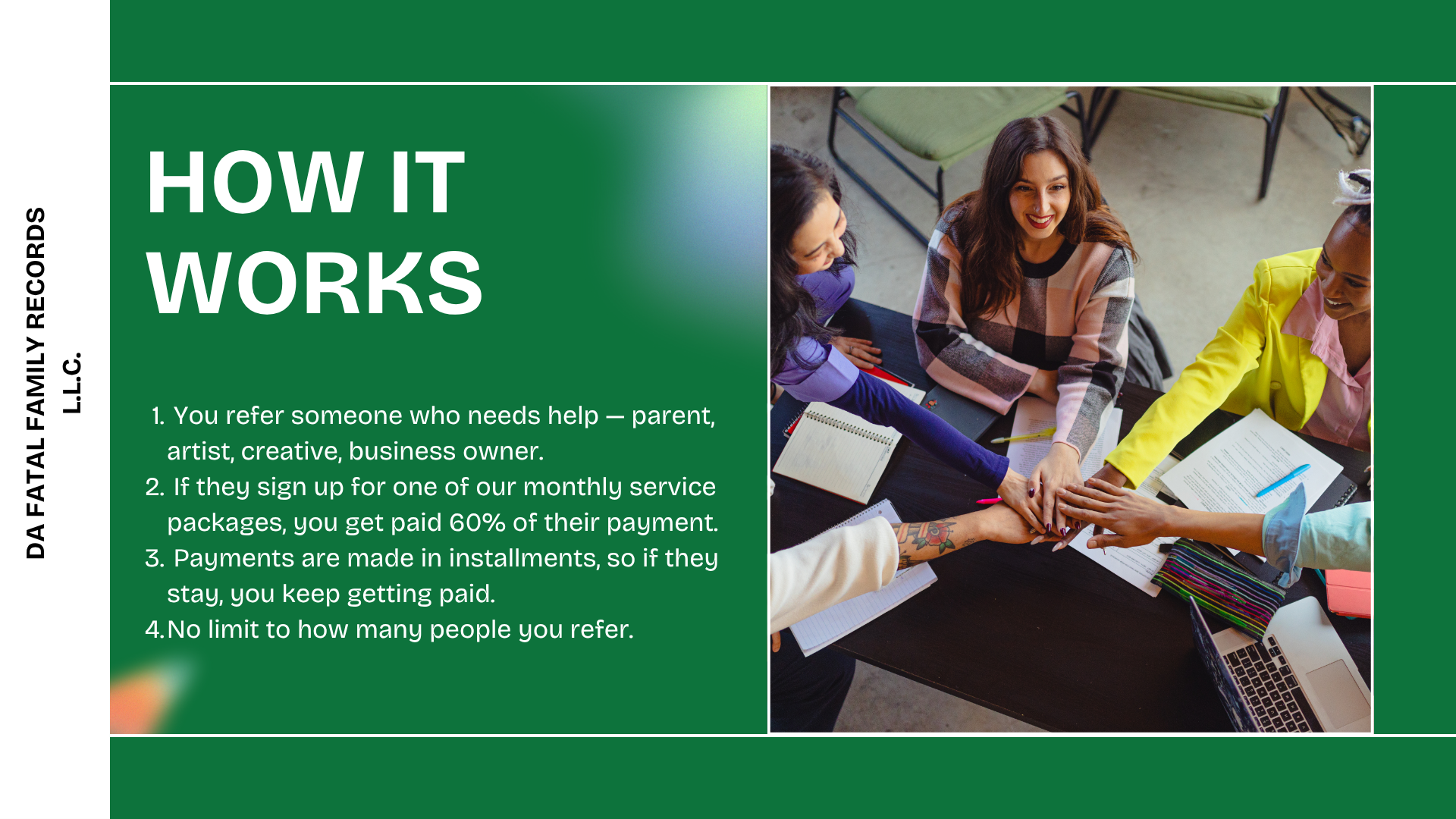 A Personal & General Referral Partner Framework for Earning & Impacting Daily