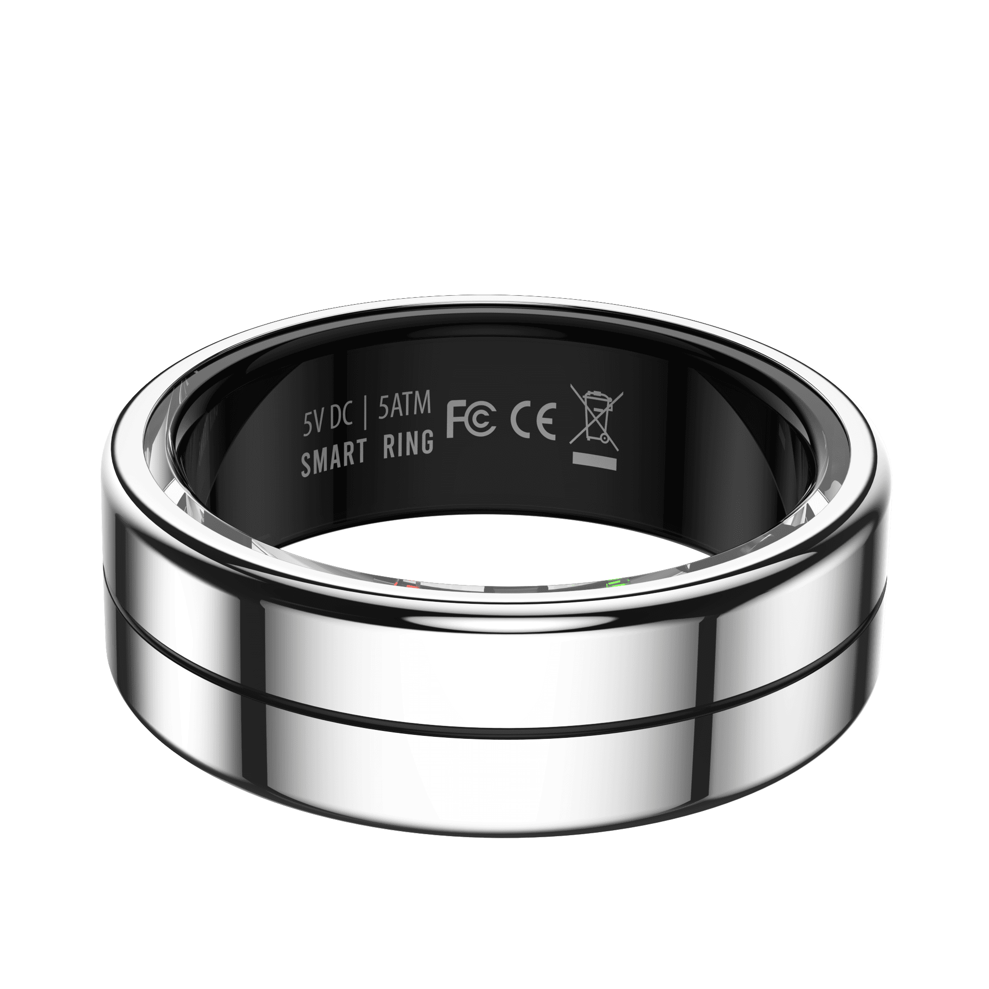 Smart Ring Standard : Santé Sommeil Respiration Tracker Étanche En Acier Inoxydable Hommes Dames Anneau Intelligent 2025.