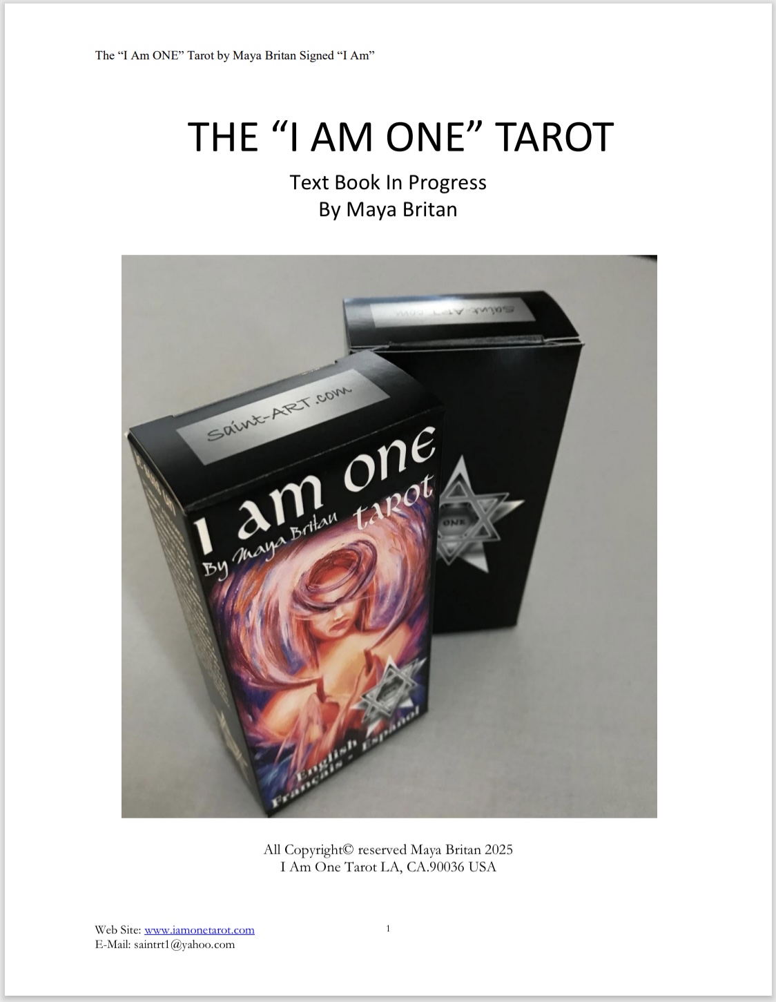 The 'I Am One' Tarot Deck