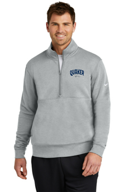 Quaker 1/4 zip Nike Club Pullover Sweatshirt