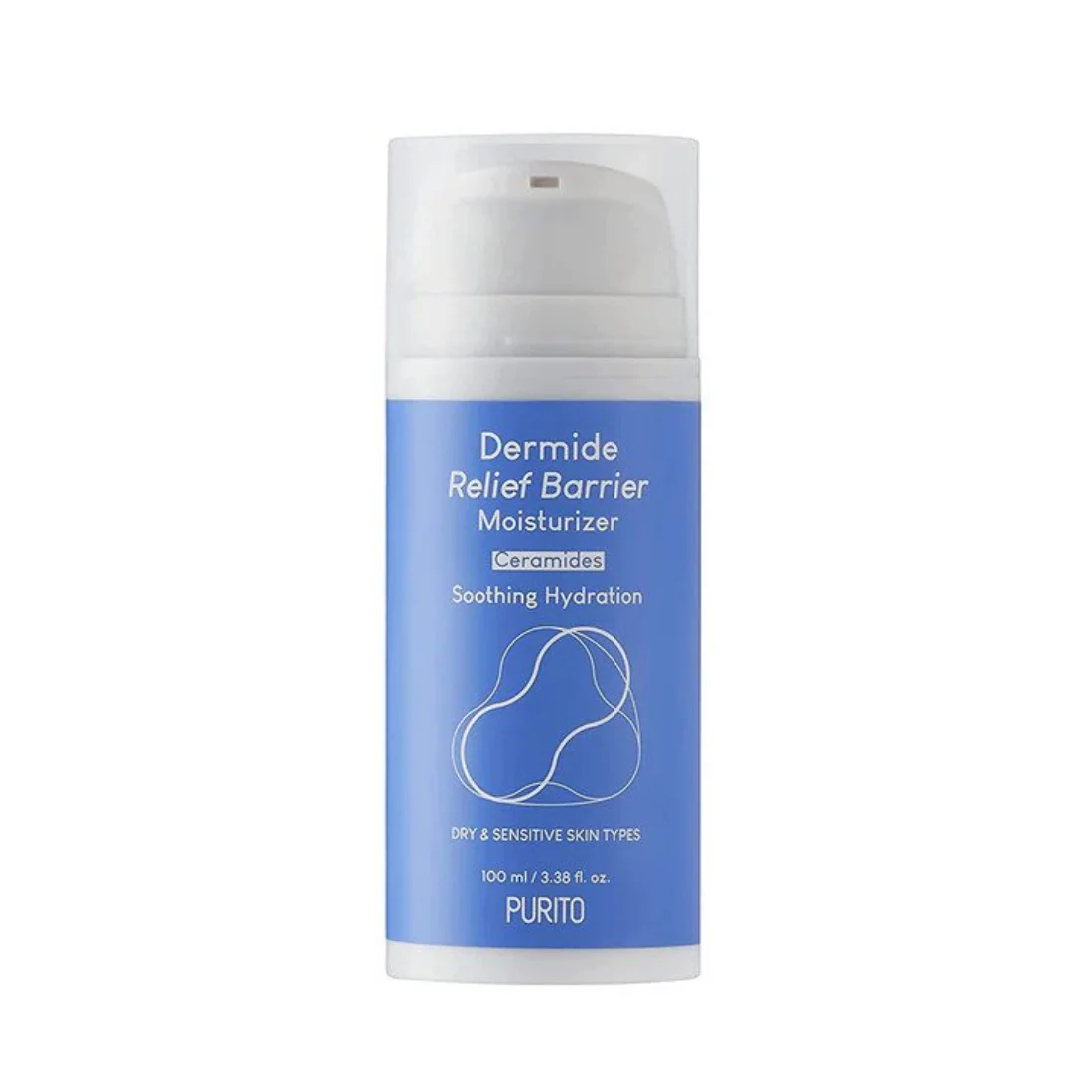 PURITO SEOUL Dermide Relief Barrier Moisturizer veido kremas su keramidais