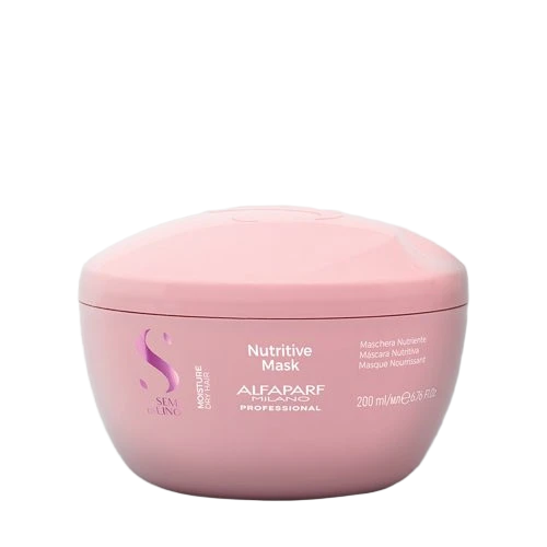 AlfaParf Milano Moisture Nutritive Mask – drėkinamoji ir maitinamoji kaukė sausiems plaukams.