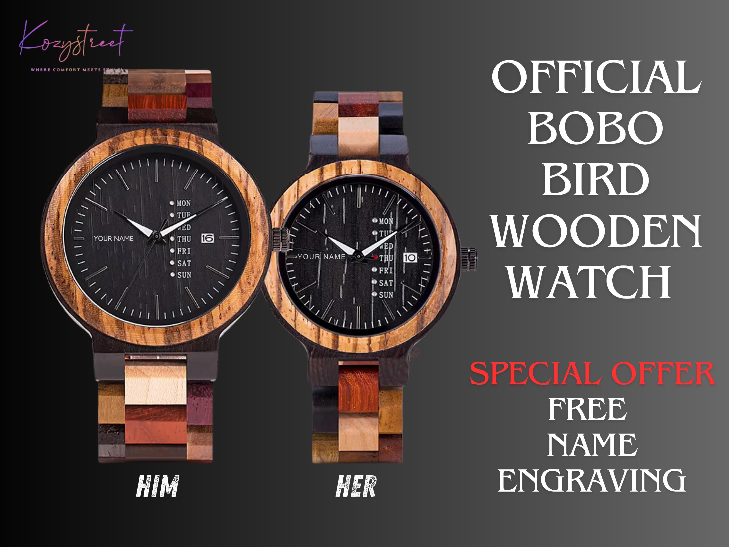 ❤️🌳 Rare Find Wooden Couple Watch ⌚ | Custom Engraved Gift for Him & Her 🎁