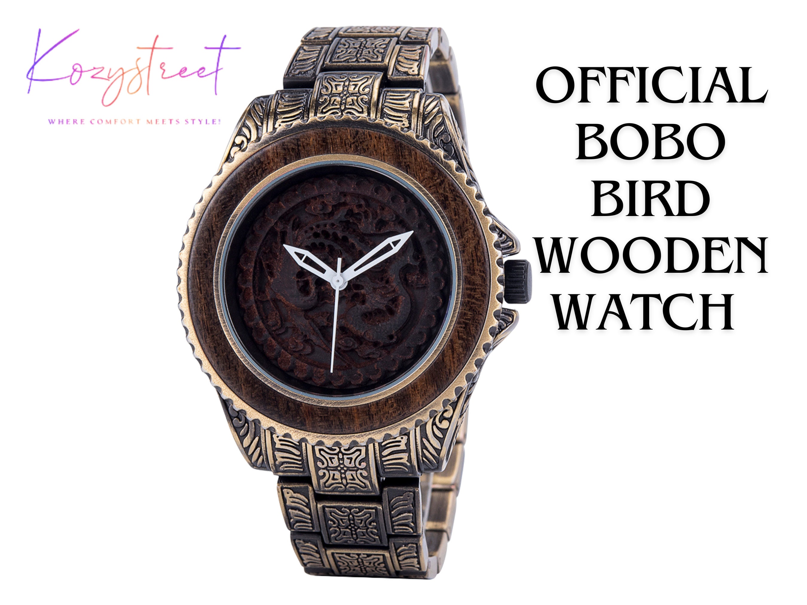 Anniversary Gift for Him – Wooden Watch, Wood Watch for Men, Groomsmen Gift, Gift for Dad, Husband, Boyfriend, or Son