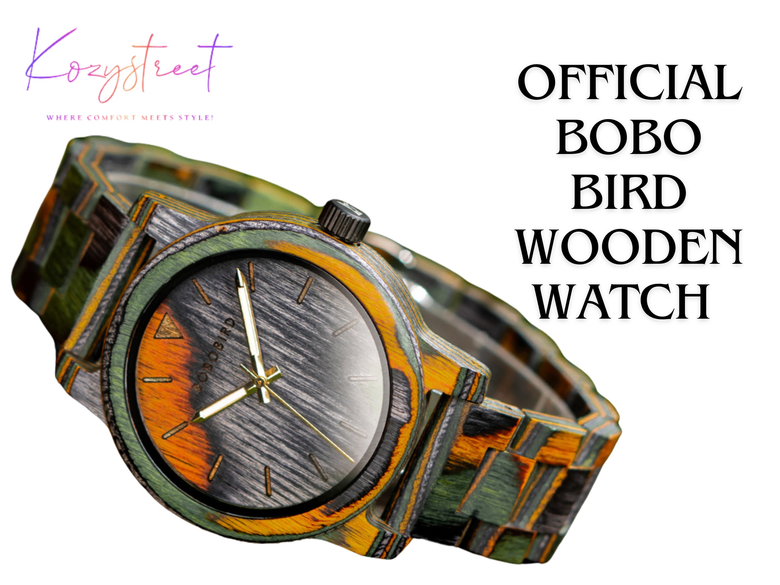 Luxury Wooden Men's Watch 🪵⌚ | Gift Box Included 🎁 | Anniversary & Birthday Gift for Him, Husband, Dad 👔
