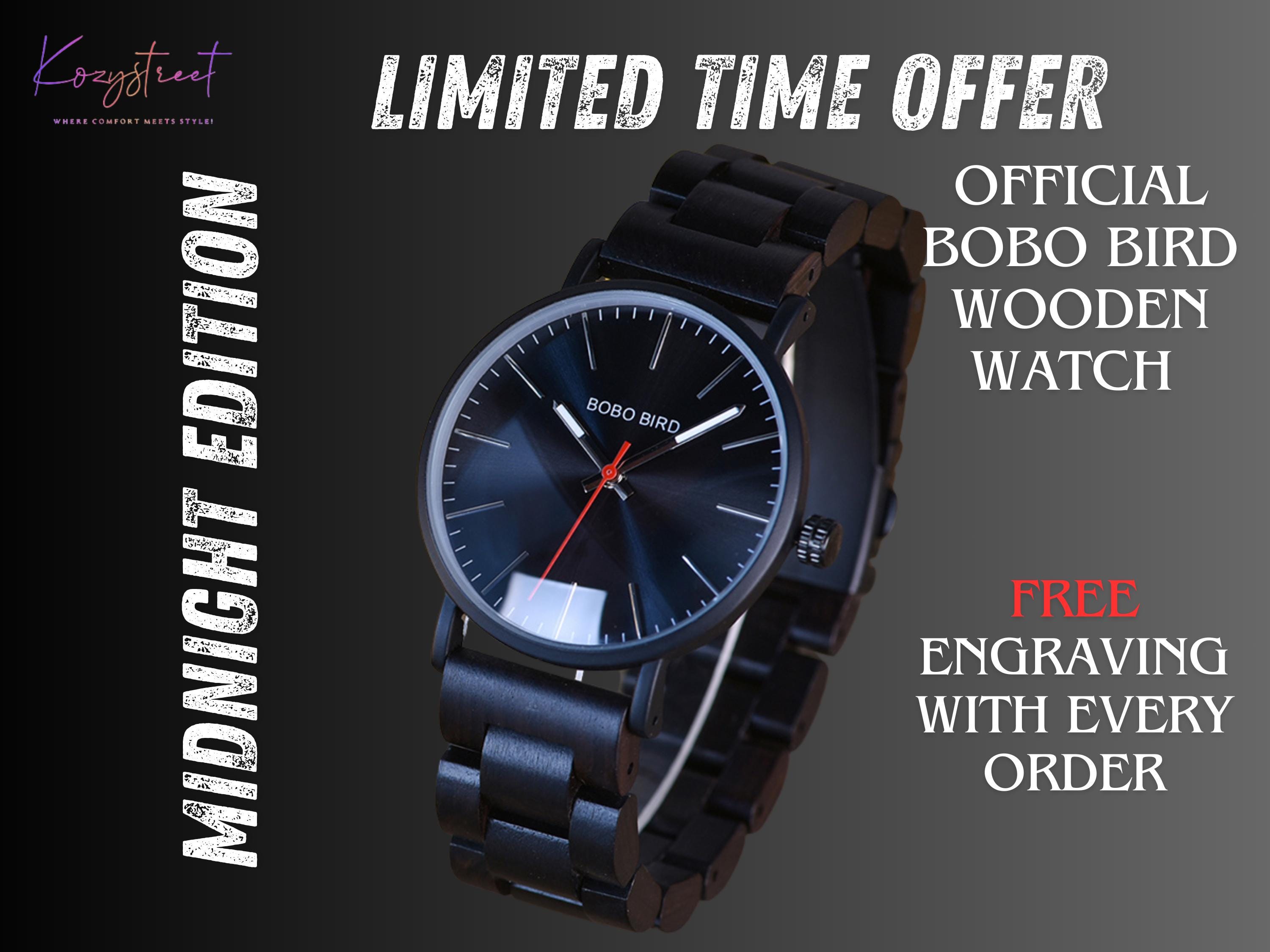 ✨ Men’s Luxury Wooden Watch ⌚ | Quartz Analog | Gift in Wood Box 🎁 | Perfect for Husband, Dad, or Bestseller Gift Idea ✨