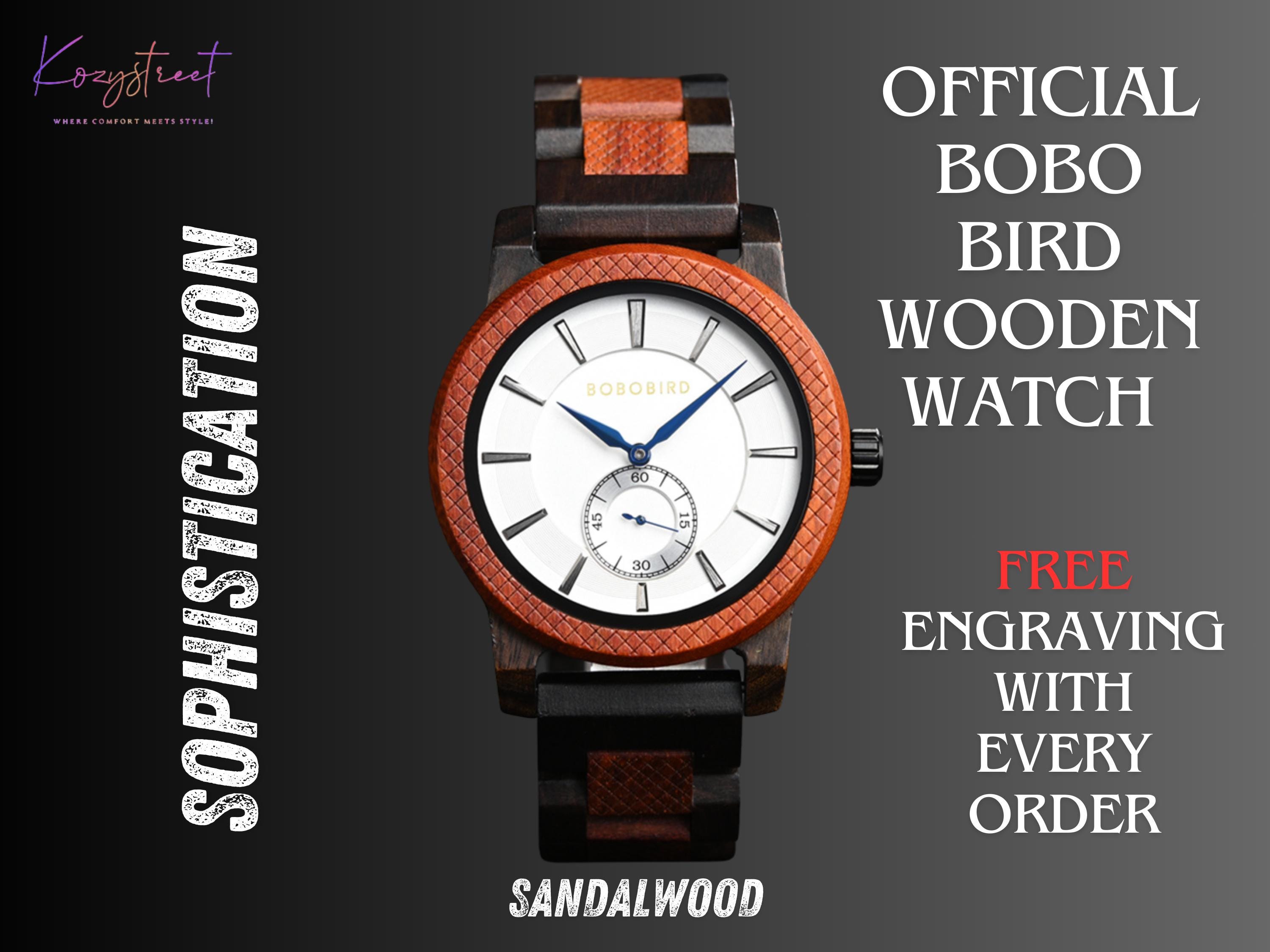 Elegant Personalized Wooden Watch – Latest Men's Wood Watch, Anniversary Gift for Him, Groomsmen Gift, Boyfriend Watch
