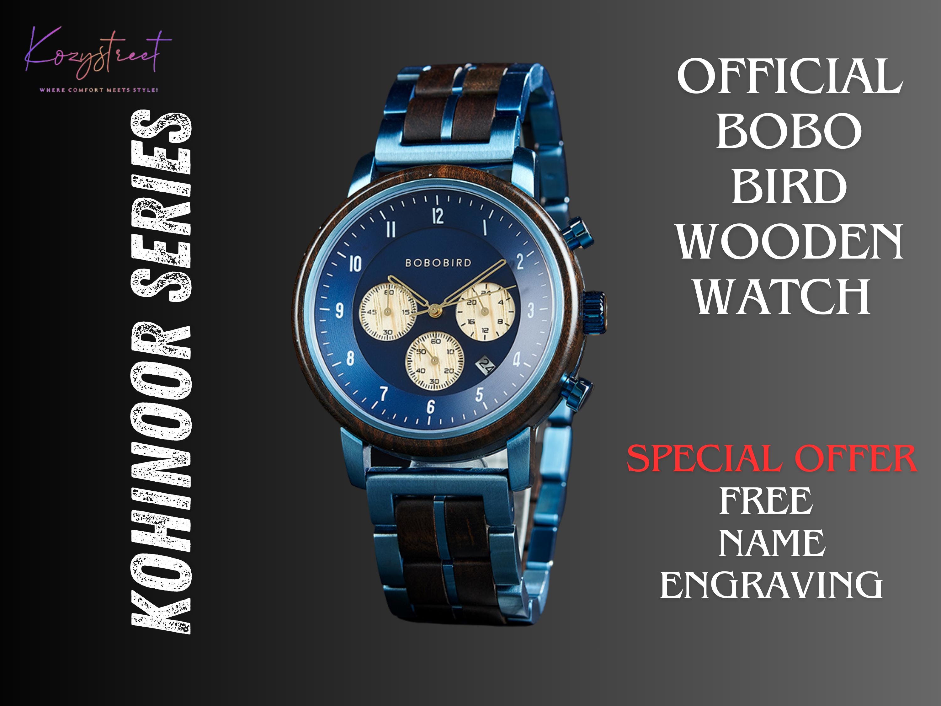 🌟 New Arrival! Kohinoor Series Wood Watch ⌚ | Personalized Men’s Wooden Watch | Perfect Anniversary Gift for Him, Dad, or Special Occasions 🎁 🌿