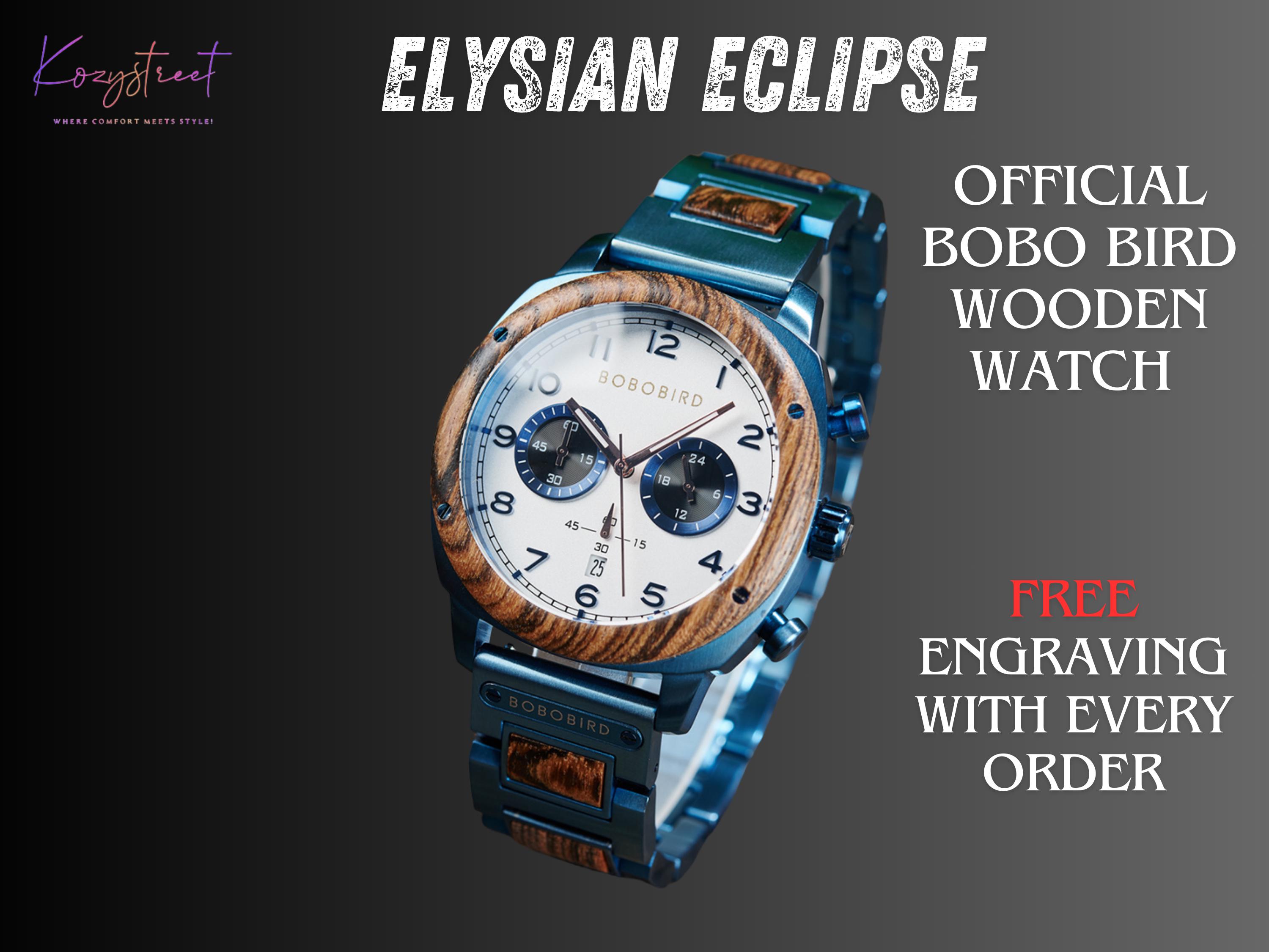 Custom Wooden Watch for Him – Stylish Engraved Design 🌿 Thoughtful Anniversary, Birthday & Christmas Gift 🕰️