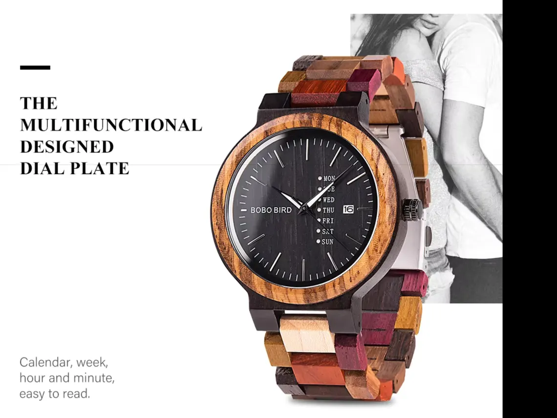 ❤️🌳 Rare Find Wooden Couple Watch ⌚ | Custom Engraved Gift for Him & Her 🎁