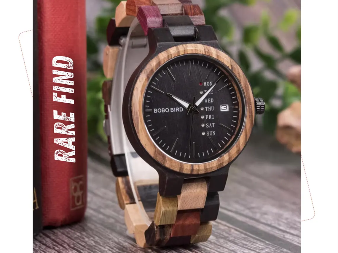 ❤️🌳 Rare Find Wooden Couple Watch ⌚ | Custom Engraved Gift for Him & Her 🎁