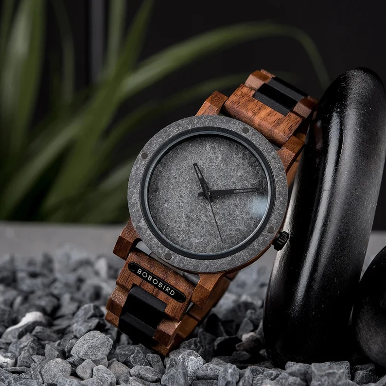 Personalized Wooden Watch 🪵| Engraved Anniversary Gift for Him 🎁 Groomsmen, Boyfriend & Dad 🎉⌚