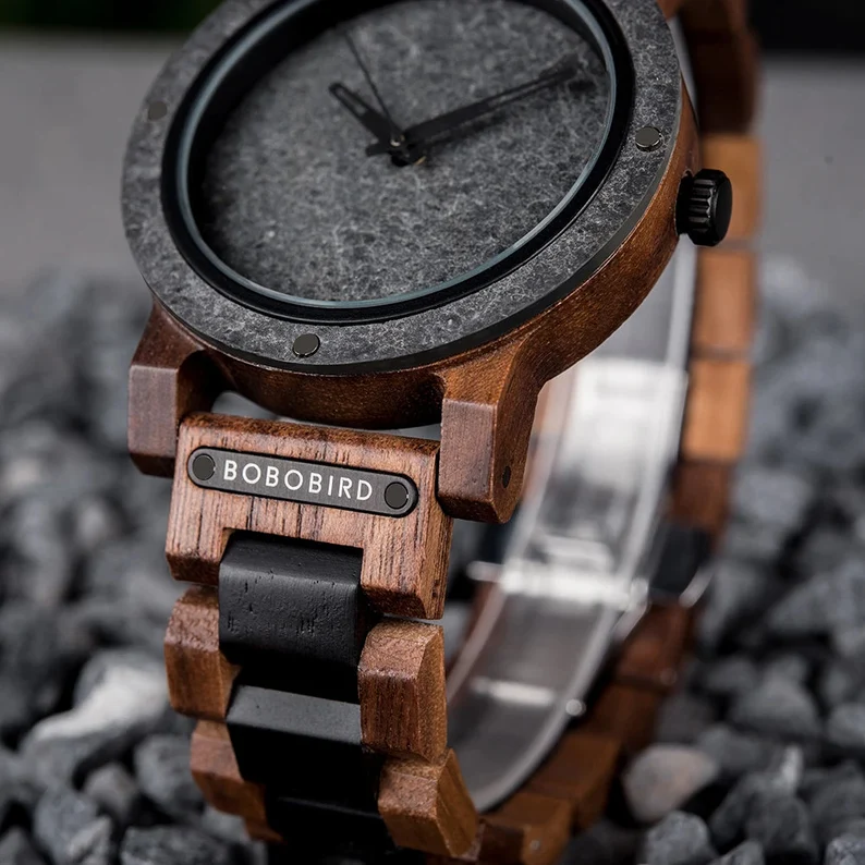 Personalized Wooden Watch 🪵| Engraved Anniversary Gift for Him 🎁 Groomsmen, Boyfriend & Dad 🎉⌚