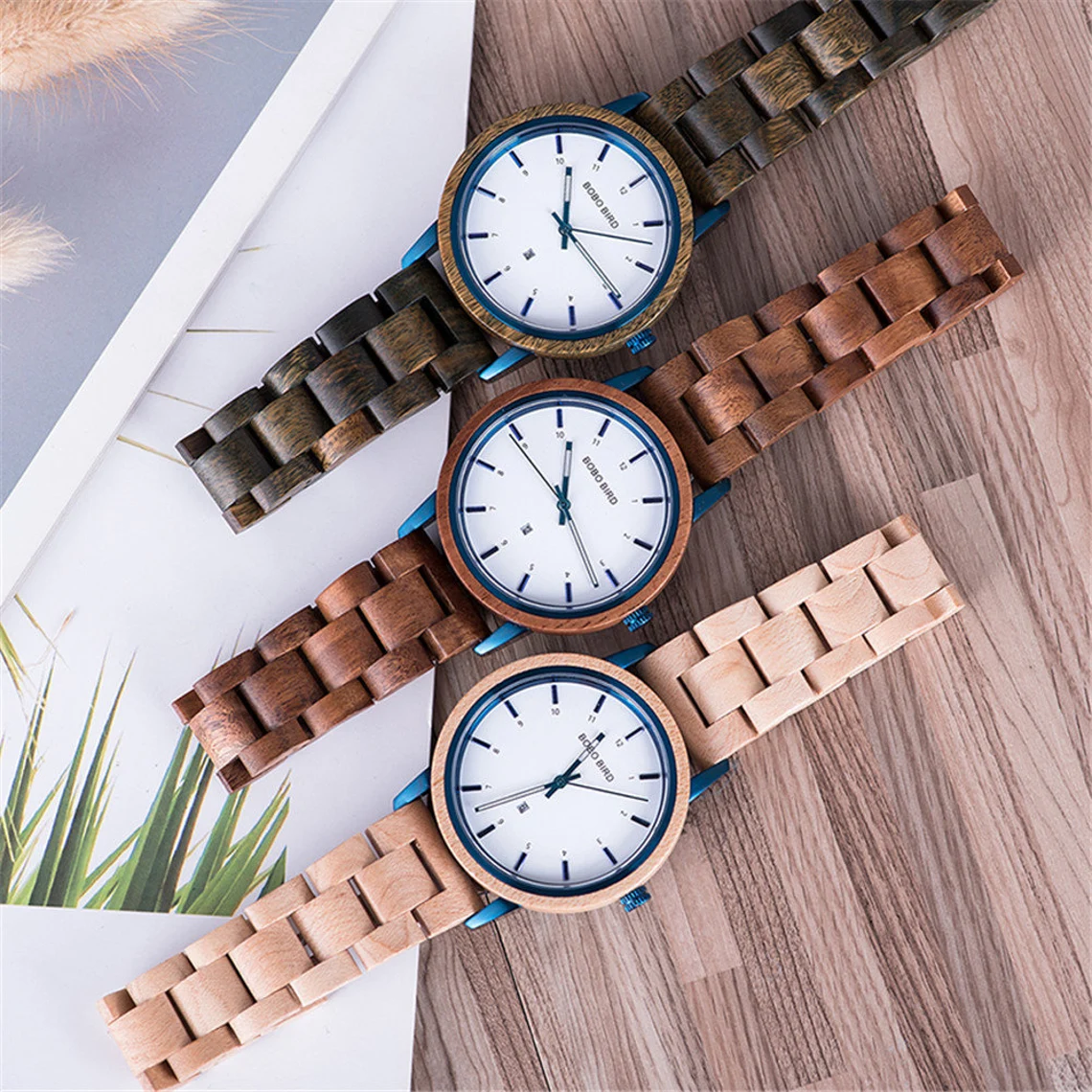 Personalized Wooden Watch 🪵| Engraved Anniversary Gift for Him 🎁 Watch for Son, Boyfriend & Dad 👨‍👧⌚