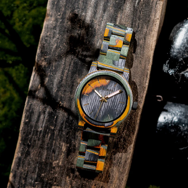 Luxury Wooden Men's Watch 🪵⌚ | Gift Box Included 🎁 | Anniversary & Birthday Gift for Him, Husband, Dad 👔