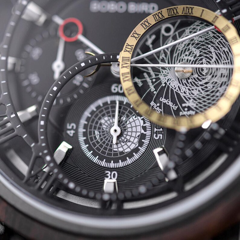 Luxury Military Wooden Watch ⌚🎖️ | Waterproof, Hollow Design, Japanese Movement 🇯🇵 | Custom Logo & Christmas Gift 🎁🎄