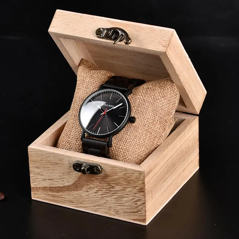 ✨ Men’s Luxury Wooden Watch ⌚ | Quartz Analog | Gift in Wood Box 🎁 | Perfect for Husband, Dad, or Bestseller Gift Idea ✨