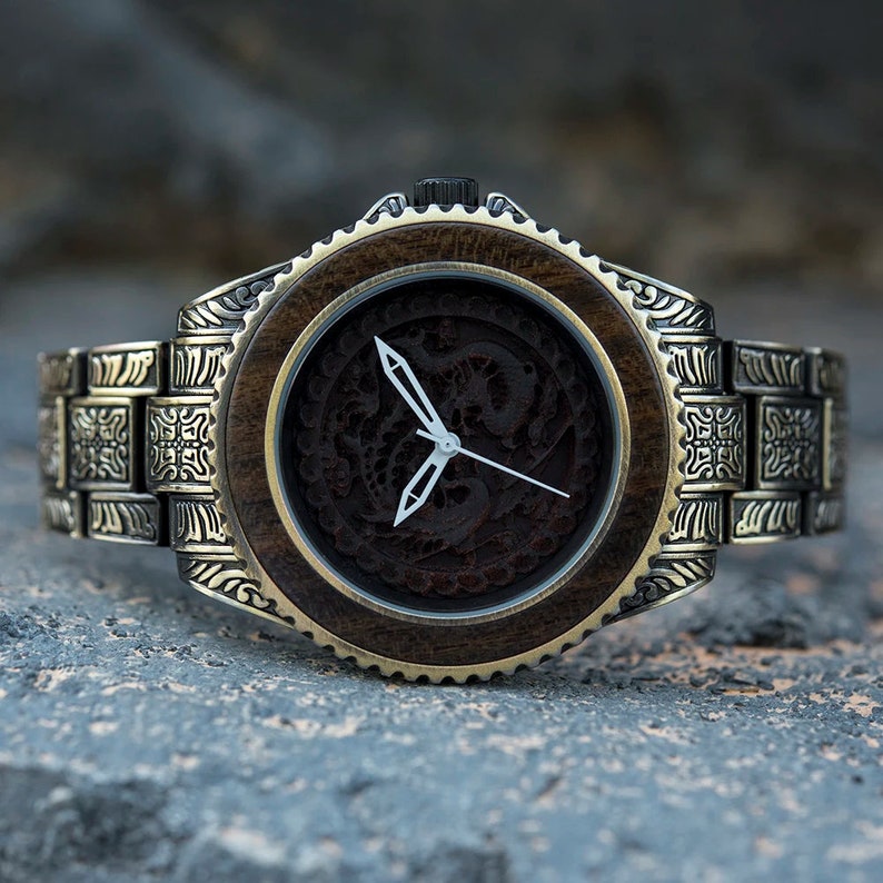 Anniversary Gift for Him – Wooden Watch, Wood Watch for Men, Groomsmen Gift, Gift for Dad, Husband, Boyfriend, or Son