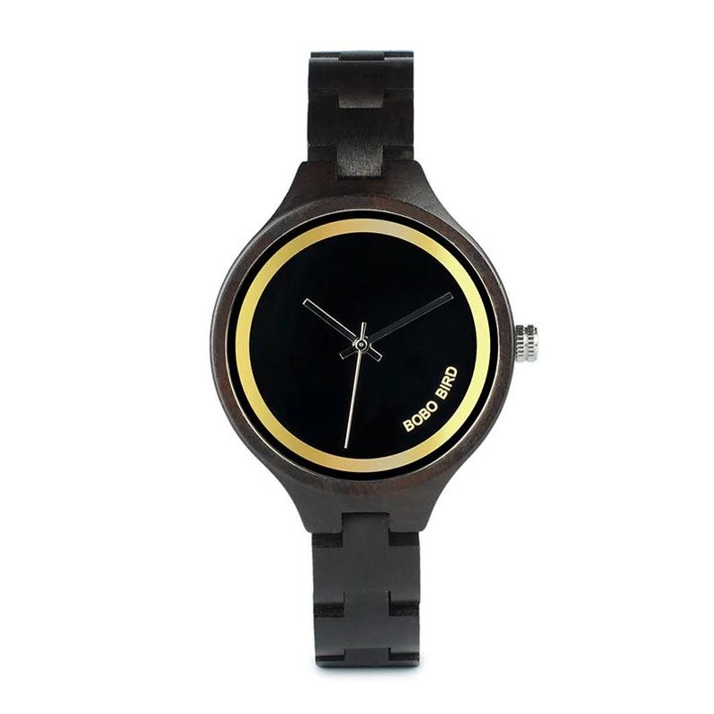 Engraved Wooden Watch for Women – Personalized Gift for Girlfriend, Wife, or Bridesmaid | Unique Christmas Gift for Her