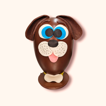 Uovo decorato in cioccolato plastico