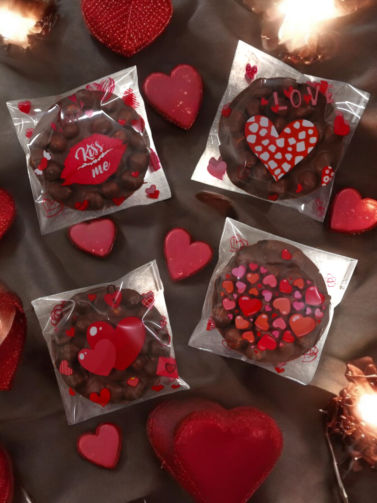 Tavoletta con nocciole intere