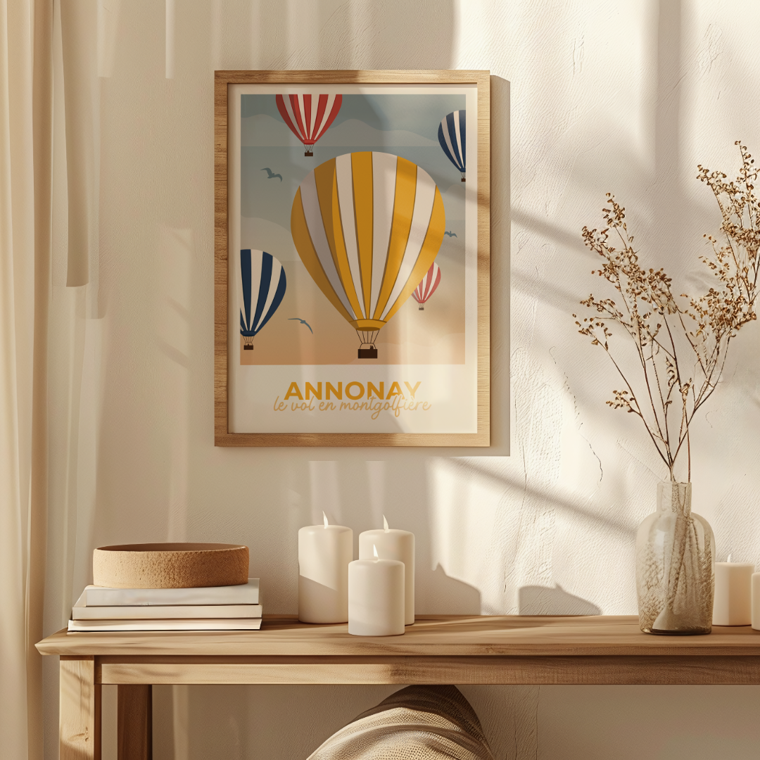 Illustration "Les Montgolfières d'Annonay - Ardèche"