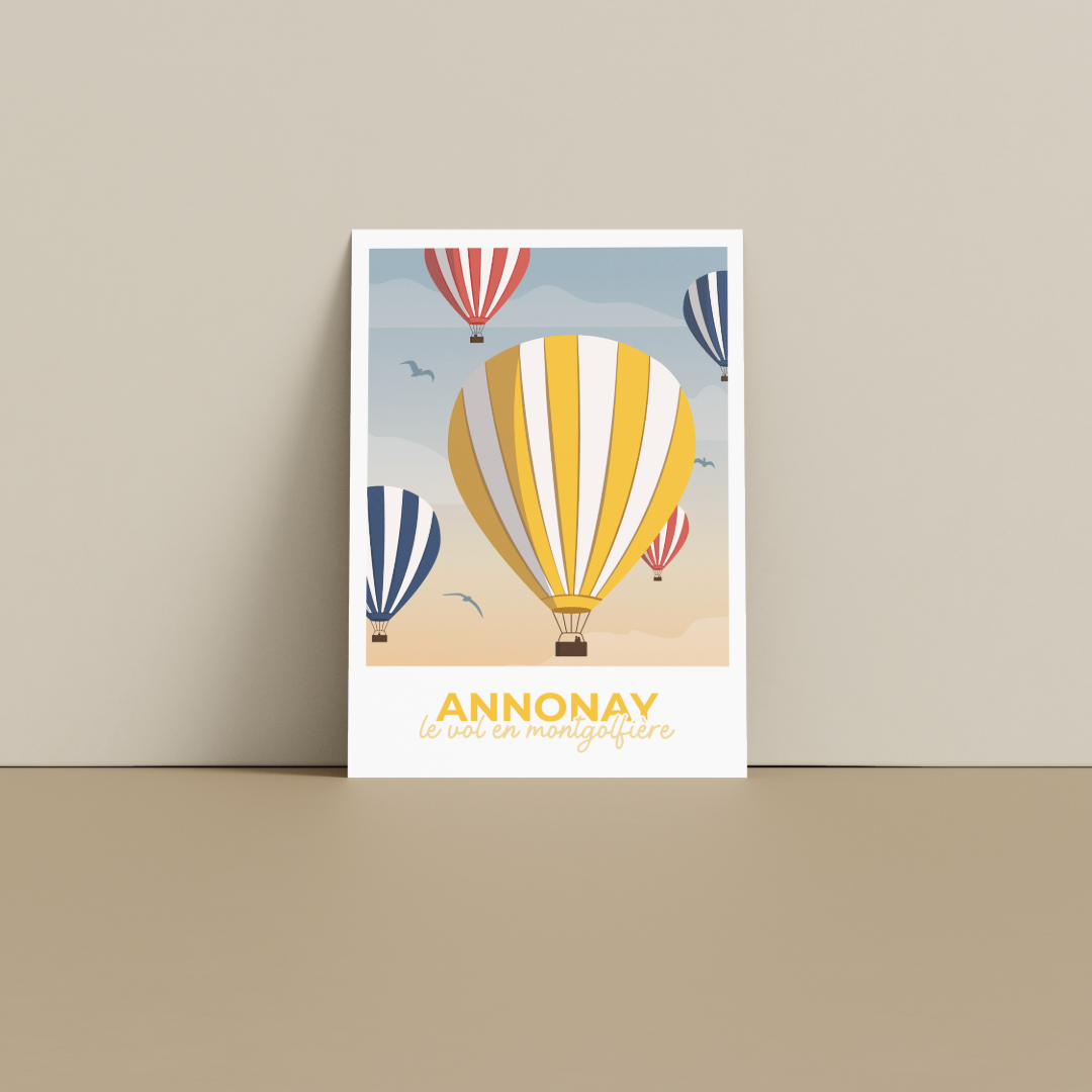 Illustration "Les Montgolfières d'Annonay - Ardèche"