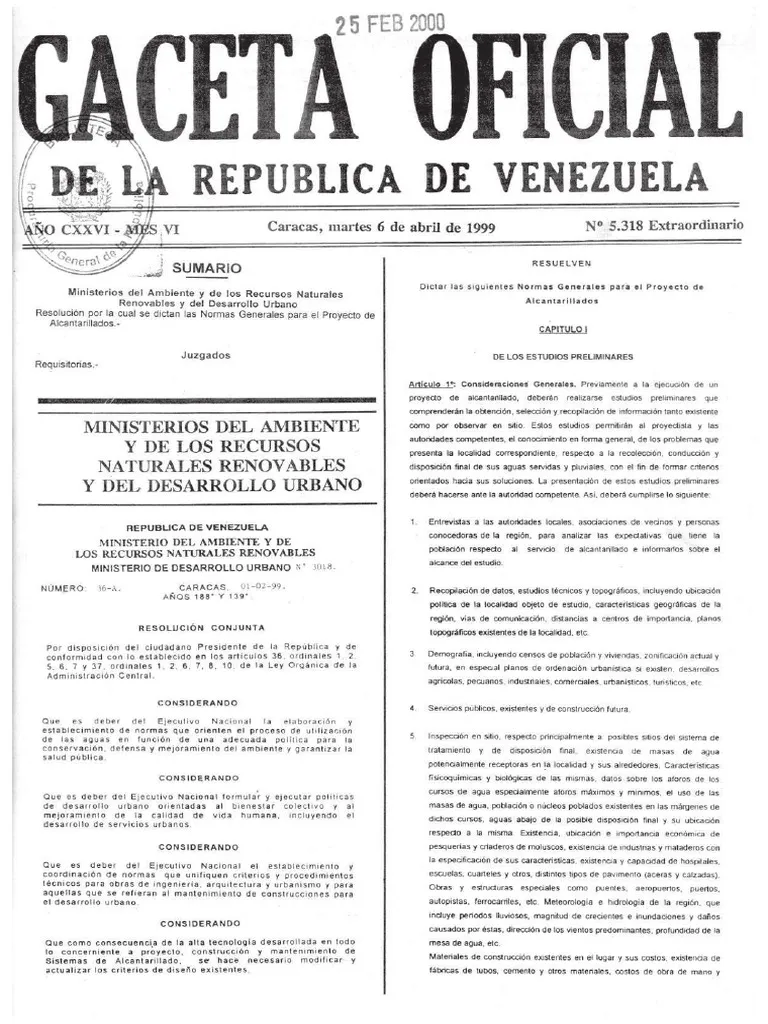 Gaceta Oficial 5318 PDF