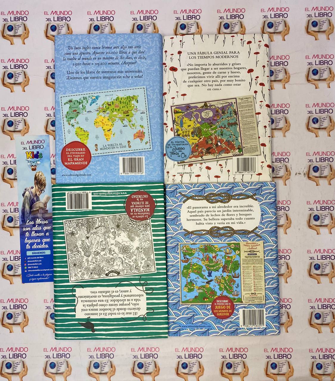 Veinte Mil Leguas De Viaje Submarino / La Vuelta Al Mundo En 80 Días / El Mago De Oz / Los Viajes De Gulliver 