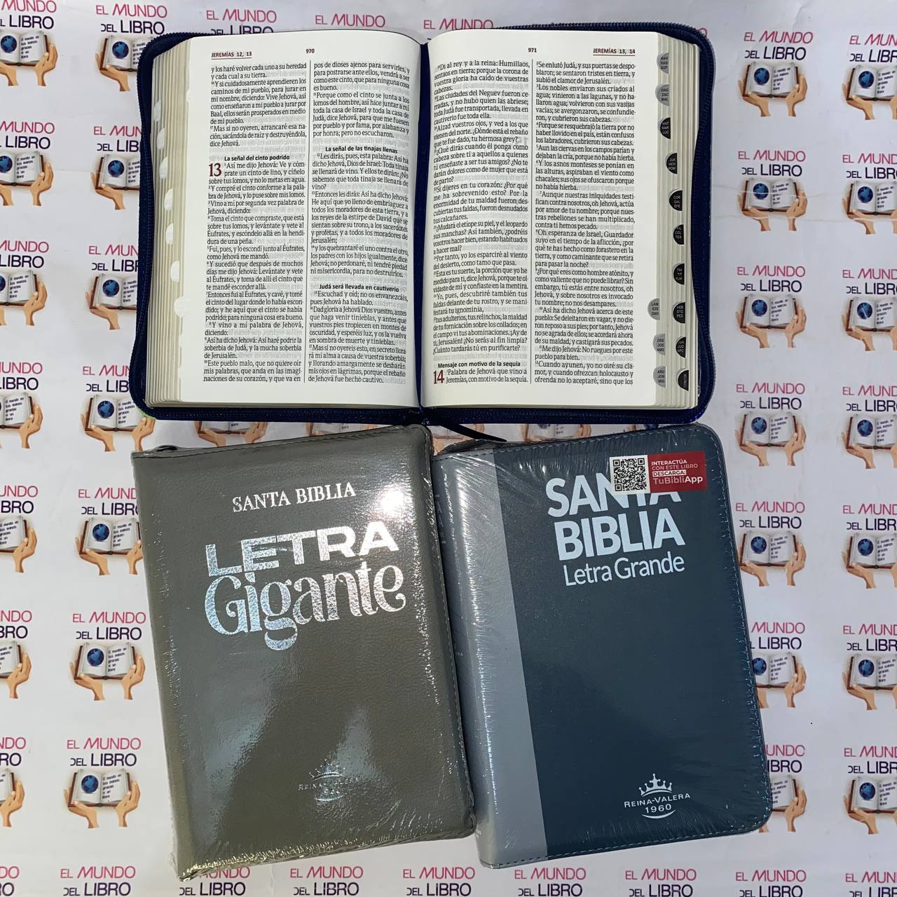   Santa Biblia Reina Valera 1960 - Letra Grande con Índice y Cierre