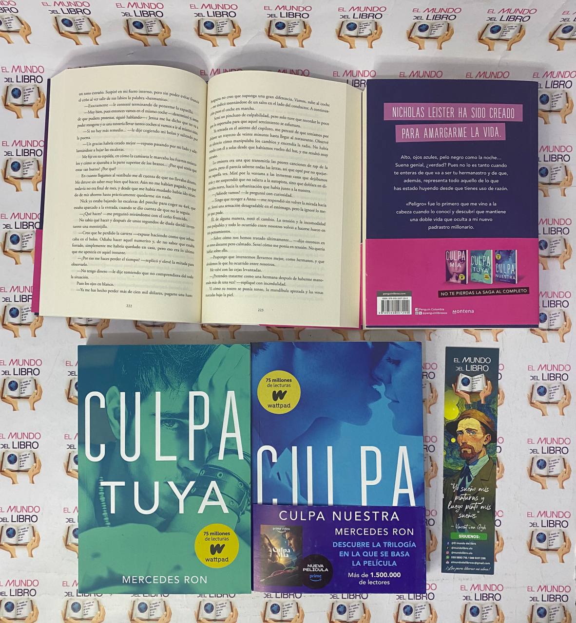 Trilogía de libros 'Culpa' por Mercedes Ron
