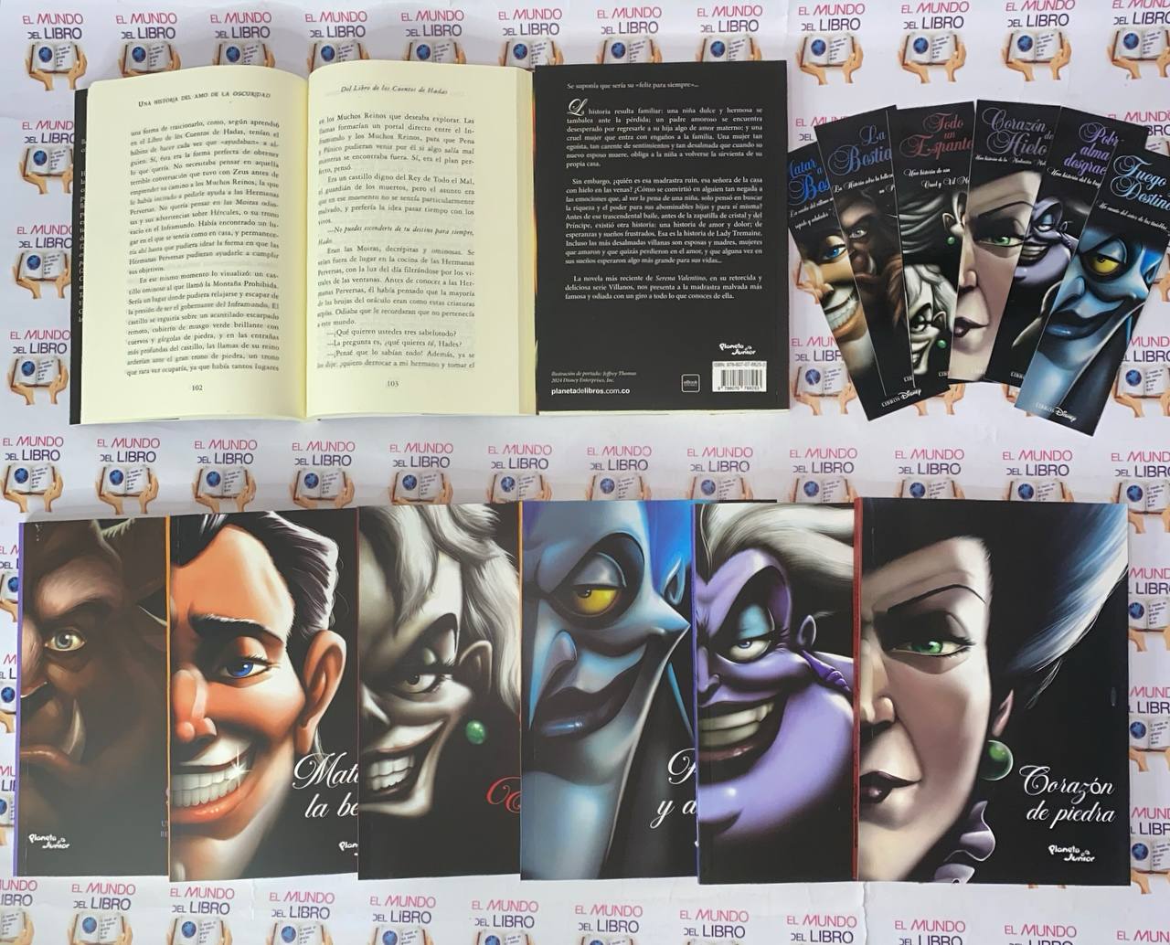 Colección de libros de villanos de Disney (6 tomos)