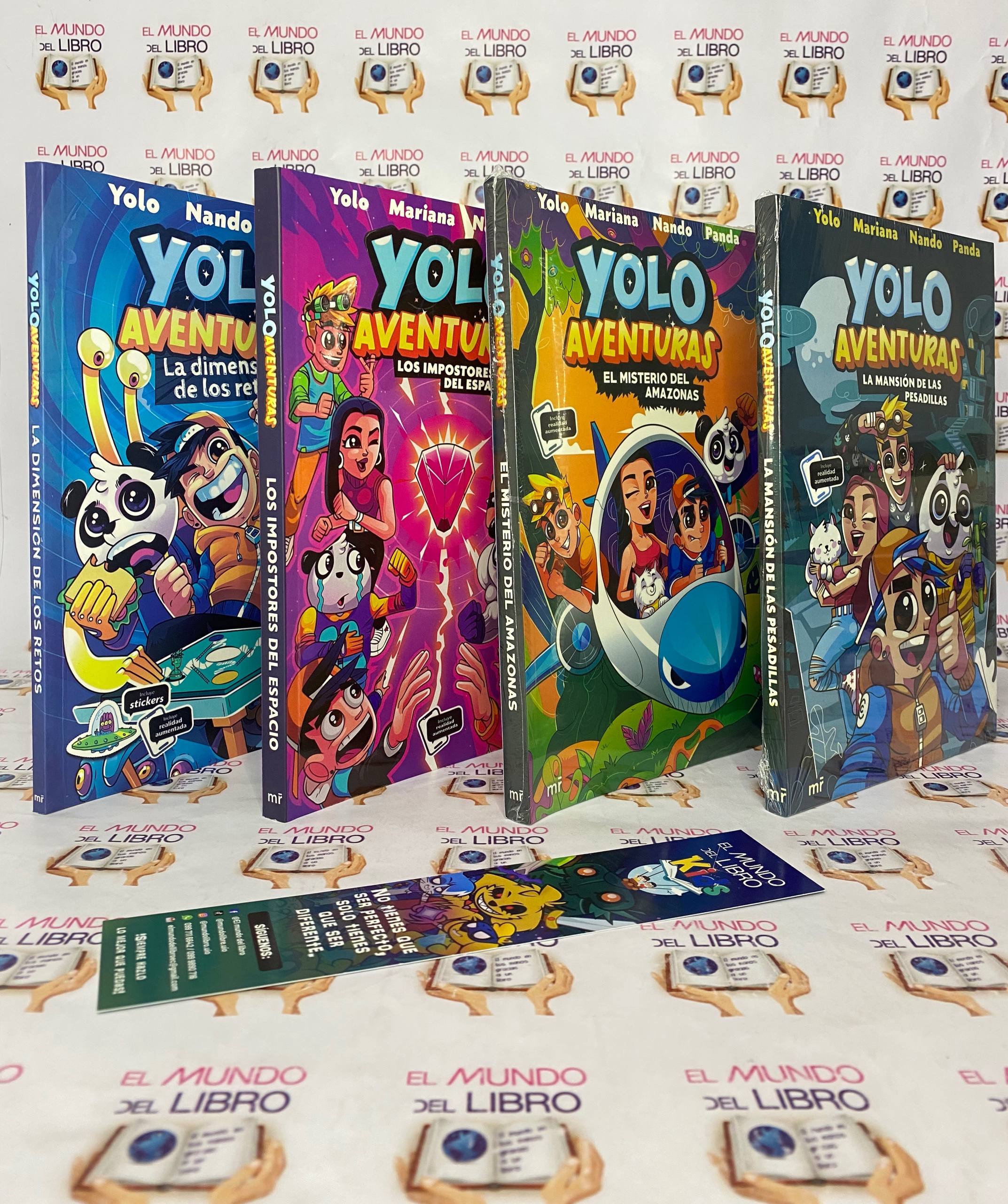 Colección Yolo Aventuras: tomo 1 al 4 (con realidad aumentada)