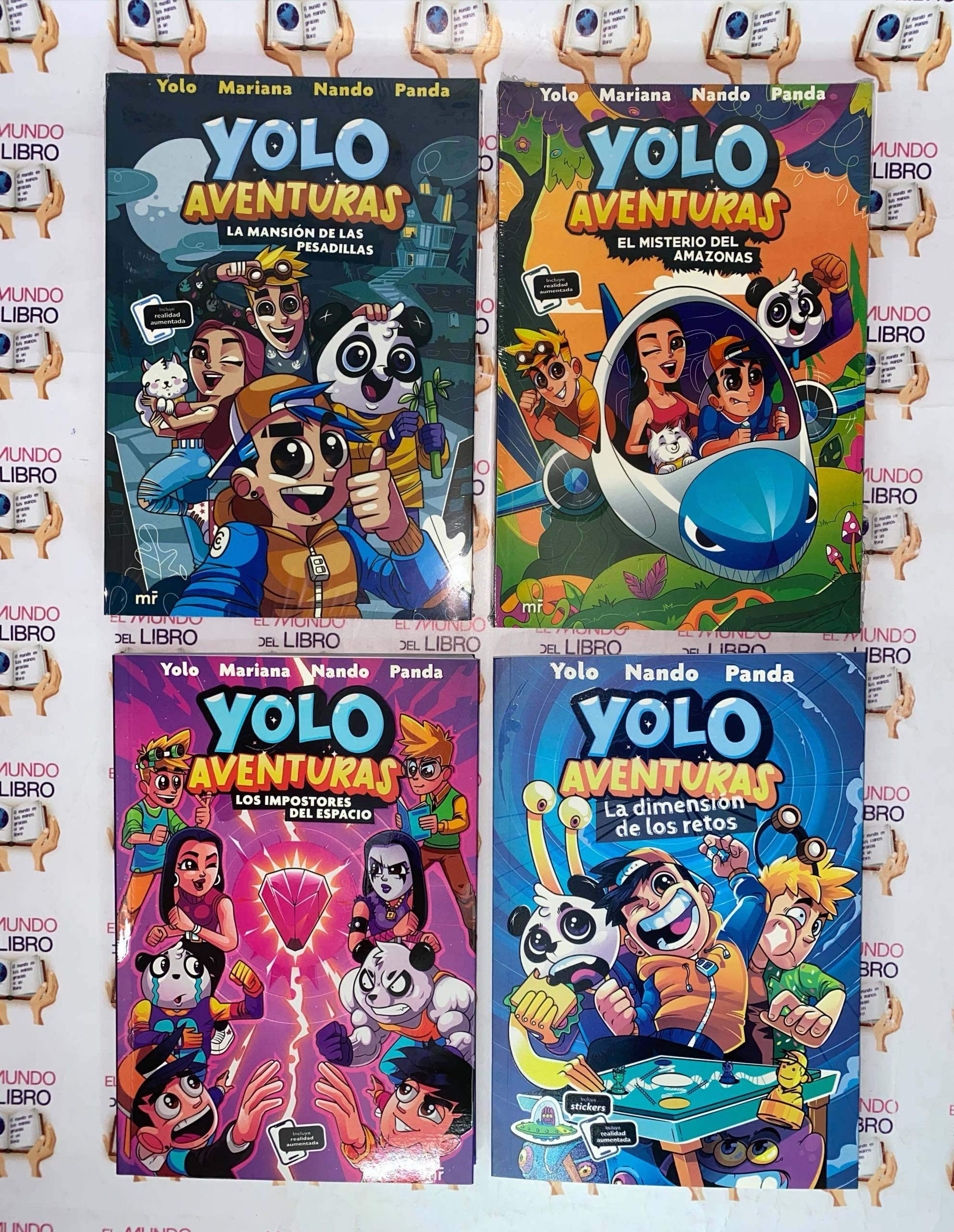 Colección Yolo Aventuras: tomo 1 al 4 (con realidad aumentada)