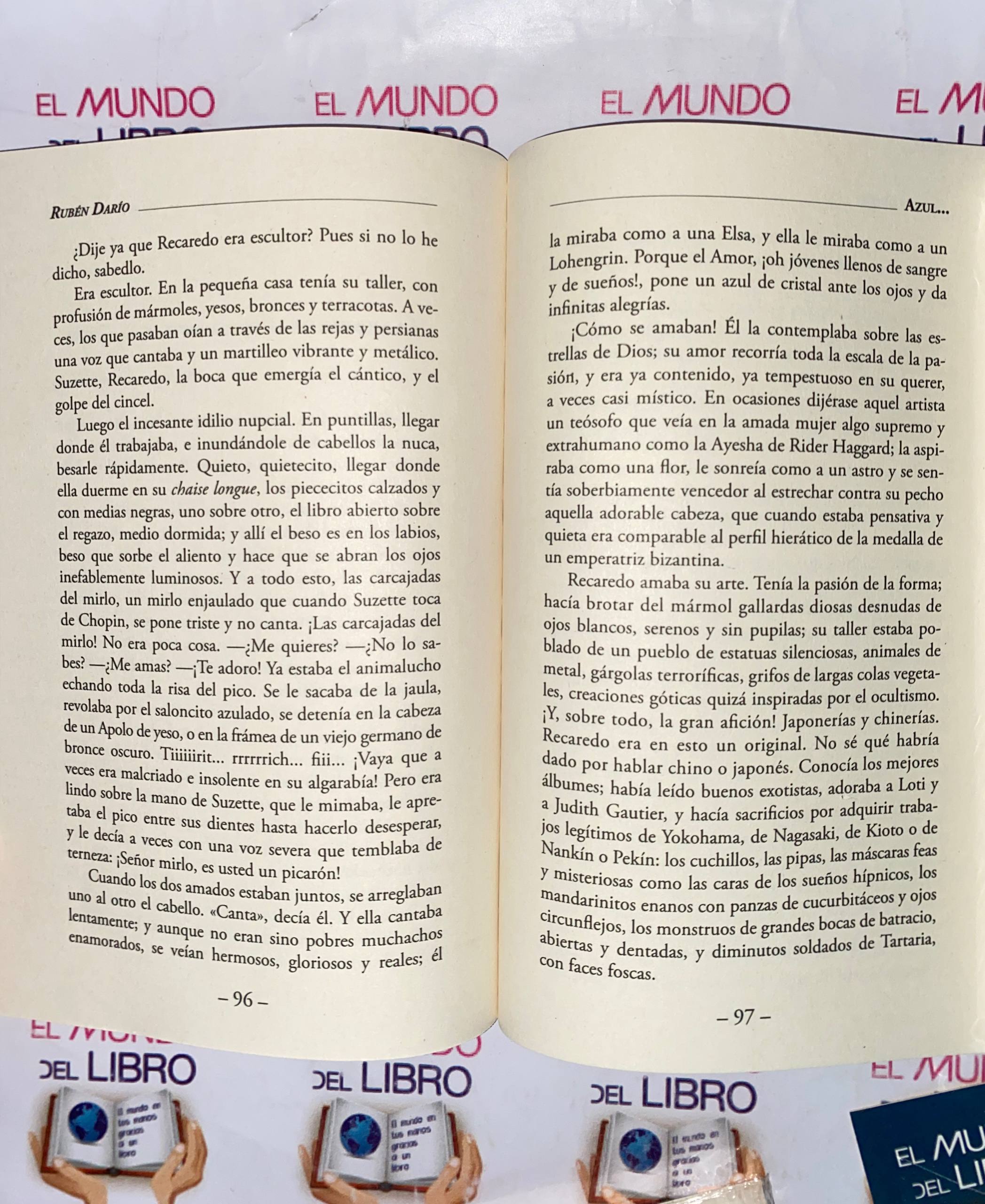 Azul - Rubén Darío 