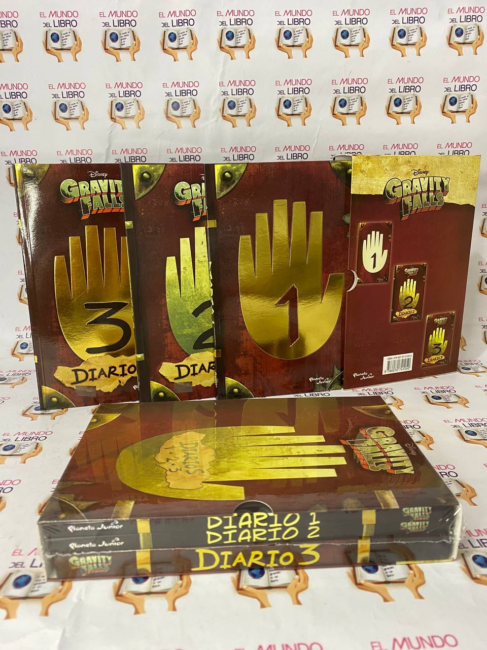 Gravity Falls: Diarios 1, 2 y 3 con caja