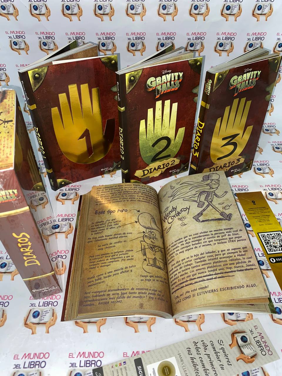 Gravity Falls: Diarios 1, 2 y 3 con caja
