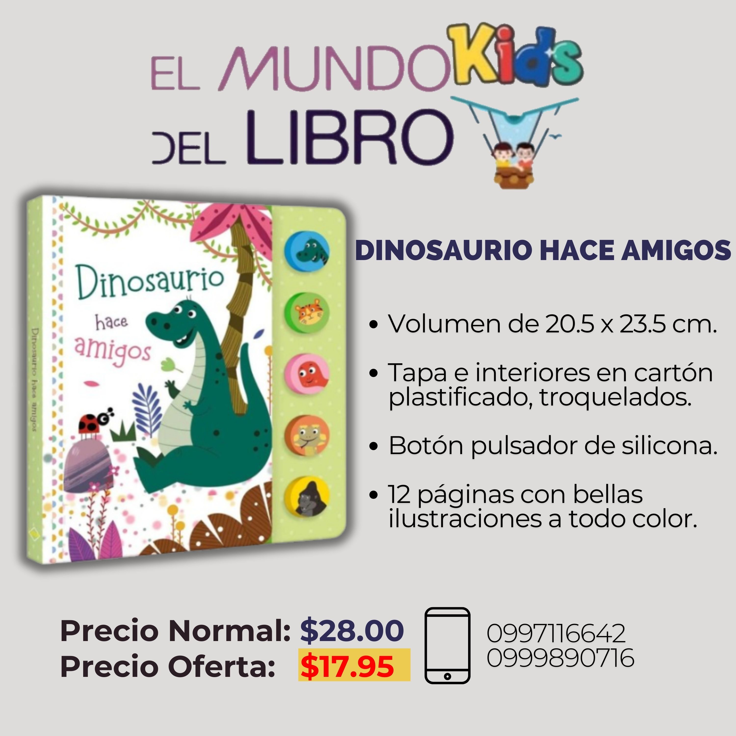 Dinosaurio hace amigos