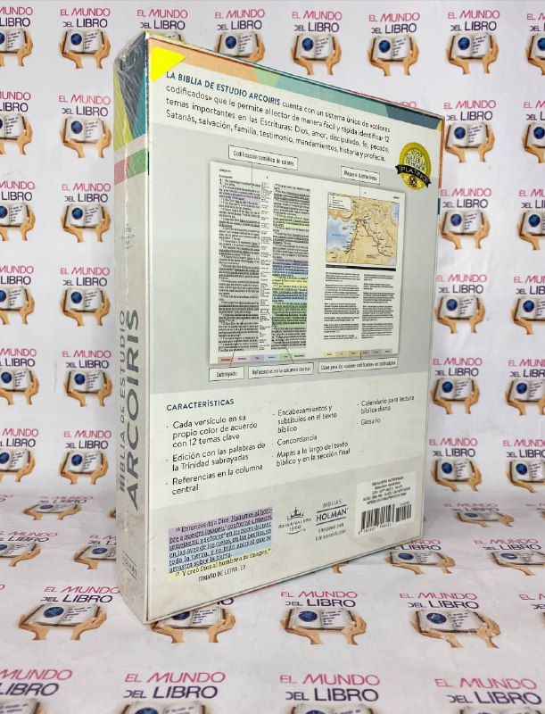 RVR60 Biblia de Estudio Arcoíris (Biblia de Estudio) Imitación Piel - Negro 