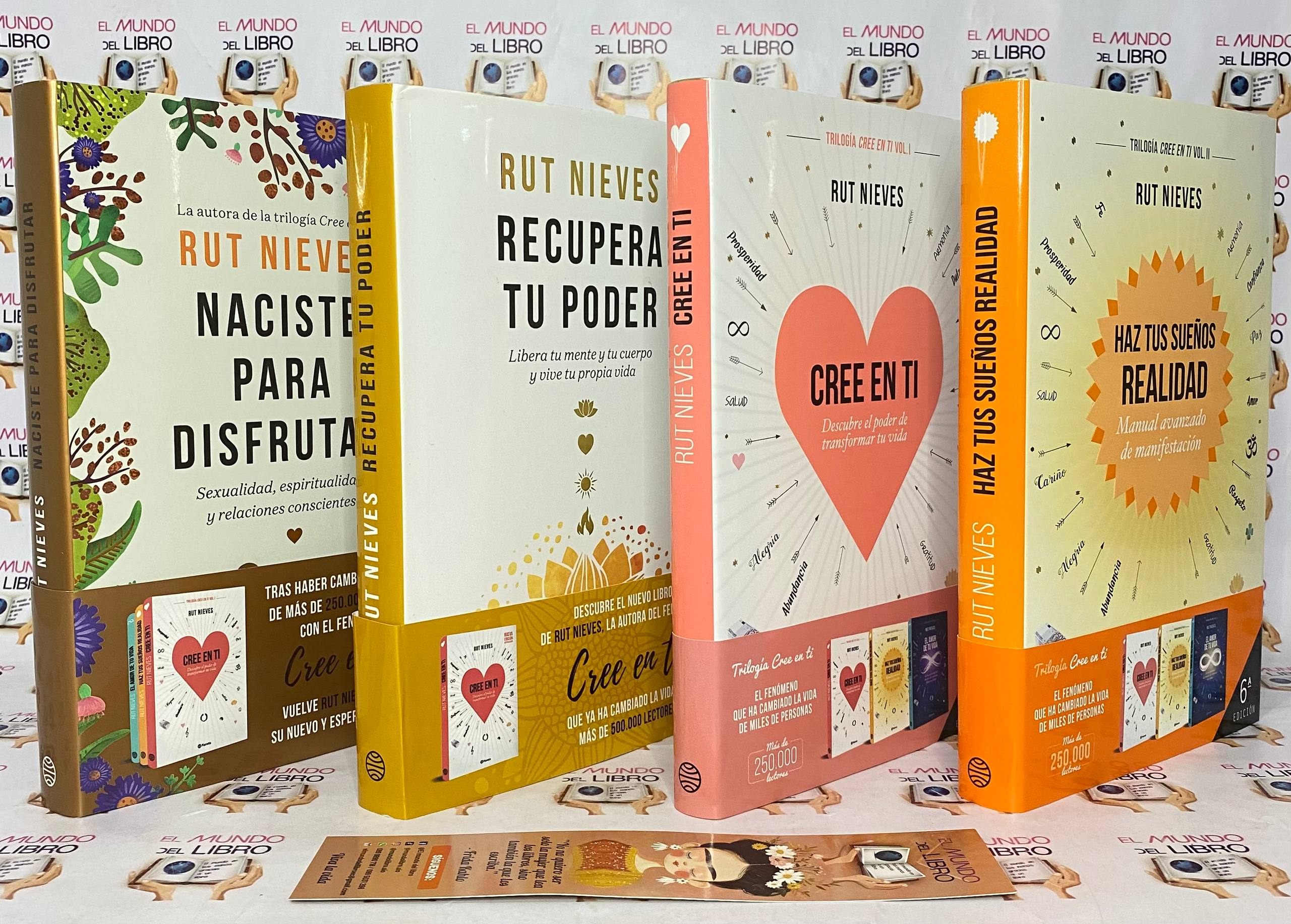 Libros De Rut Nieves + Cree En Ti - Haz Tus Sueños Realidad  + Recupera Tu Poder + Naciste Para Disfrutar  