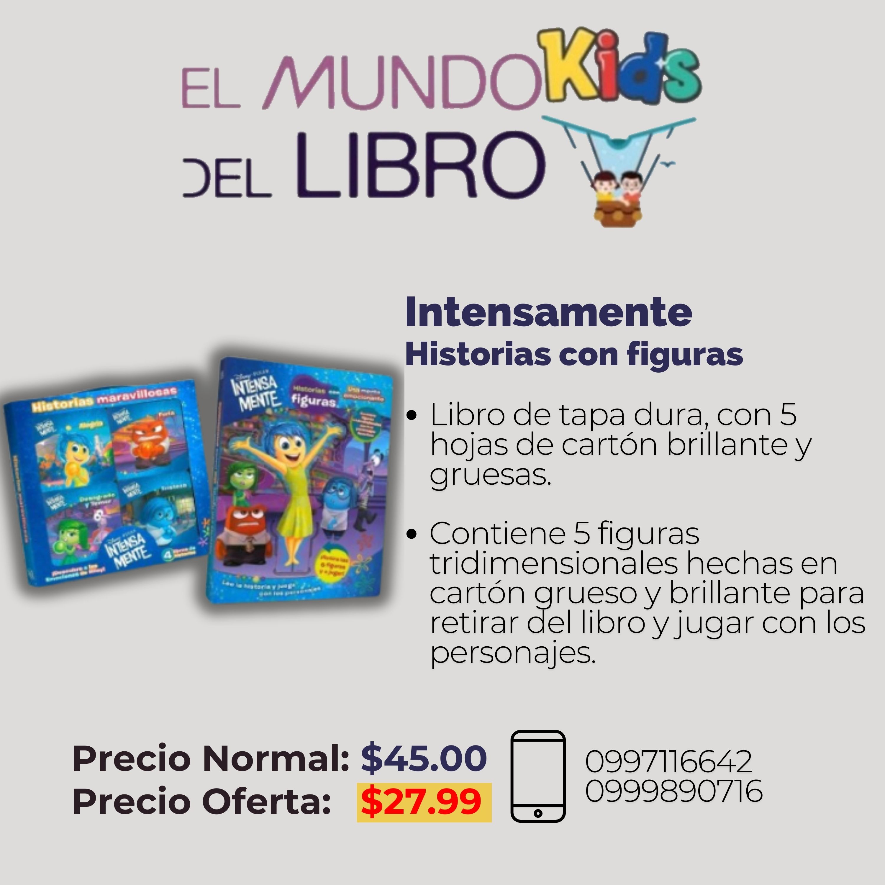 Intensamente Historias con figuras