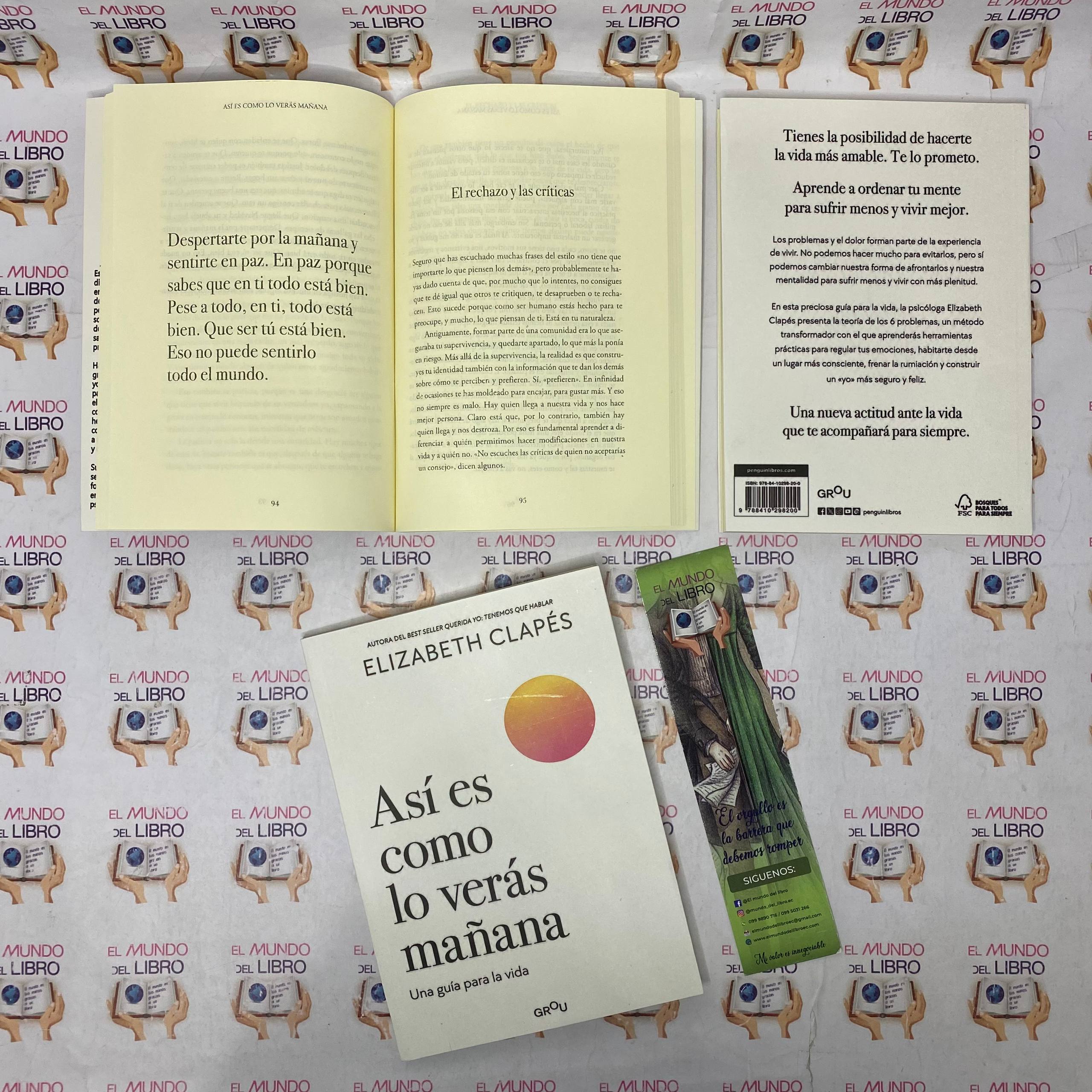 Así Es Como Lo Verás Mañana - Elizabeth Clapés    
