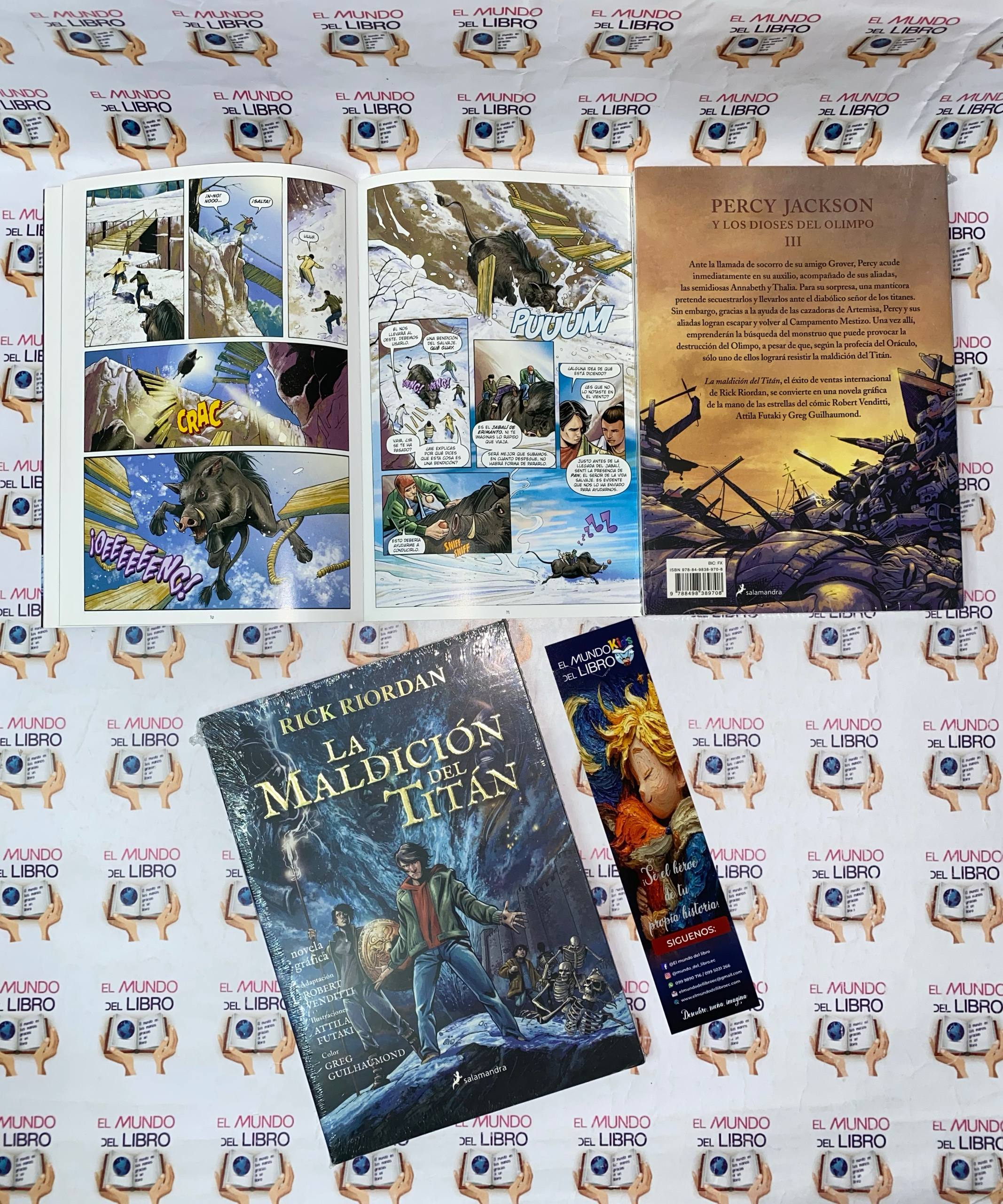 La Maldición Del Titán - Rick Riordan (novela gráfica) 