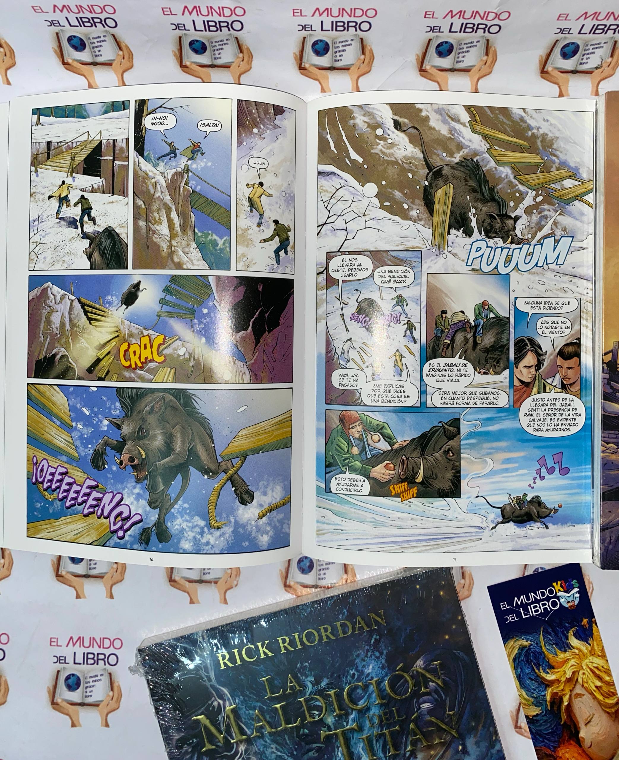 La Maldición Del Titán - Rick Riordan (novela gráfica) 