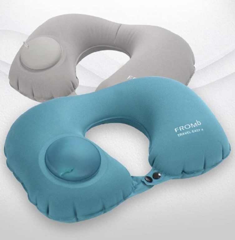 Almohada de viaje inflable