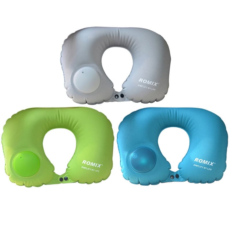 Almohada de viaje inflable